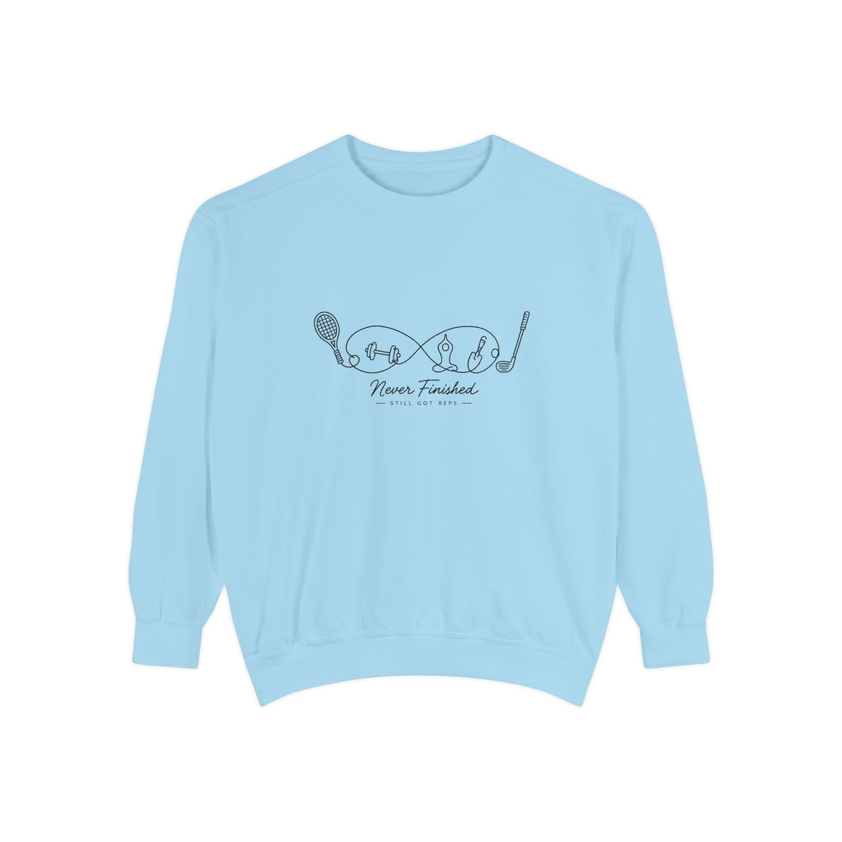 Athletic Longevity Pullover | Never Finished Graphic Sweatshirt | Active Aging Top