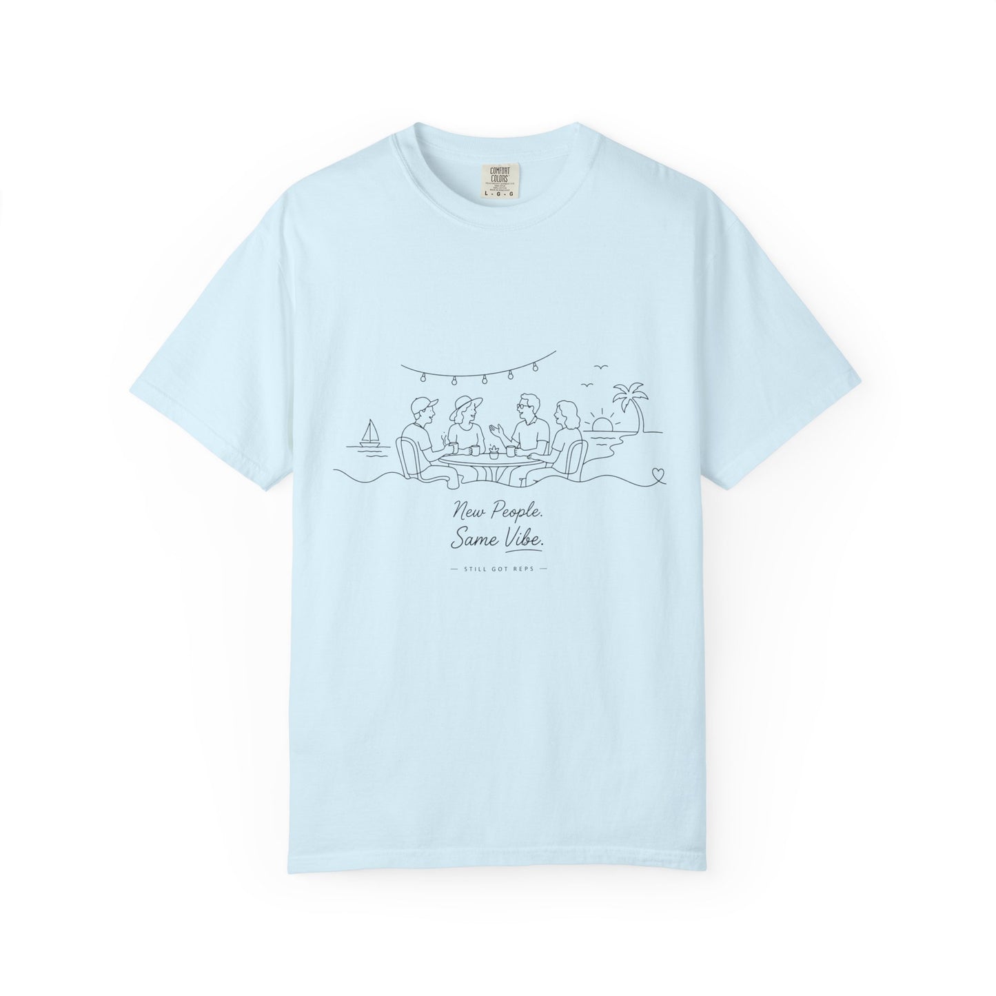 Classic White Garment-Dyed T-Shirt — Soft Vintage Crew Tee