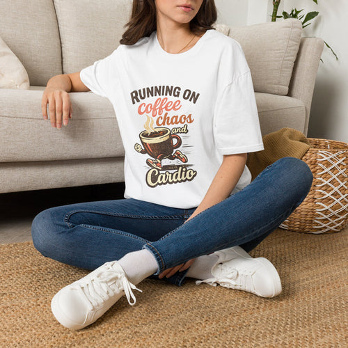 Running on Coffee, Chaos, and Cardio T-Shirt