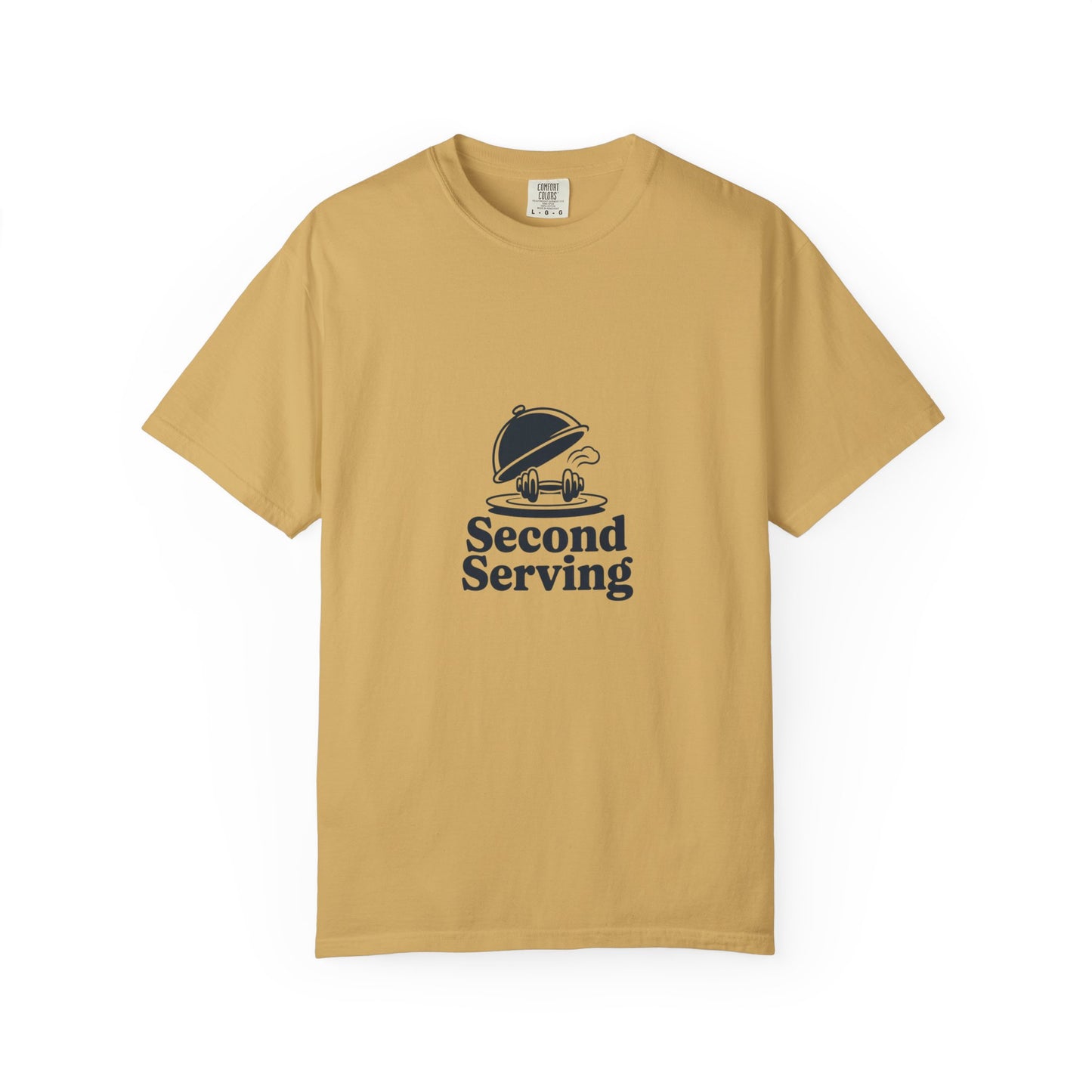 Second Serving T-Shirt — Funny Foodie Tee with Cloche Graphic