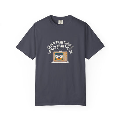 Vintage TV T-Shirt — "Older Than Google, Cooler Than TikTok" Retro Graphic Tee
