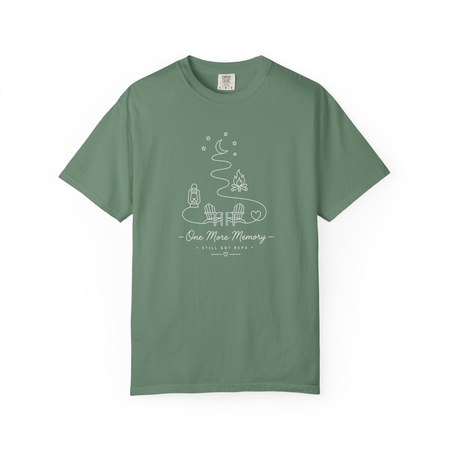Adventure Series: One More Memory T-Shirt — Minimal Camping Night Illustration