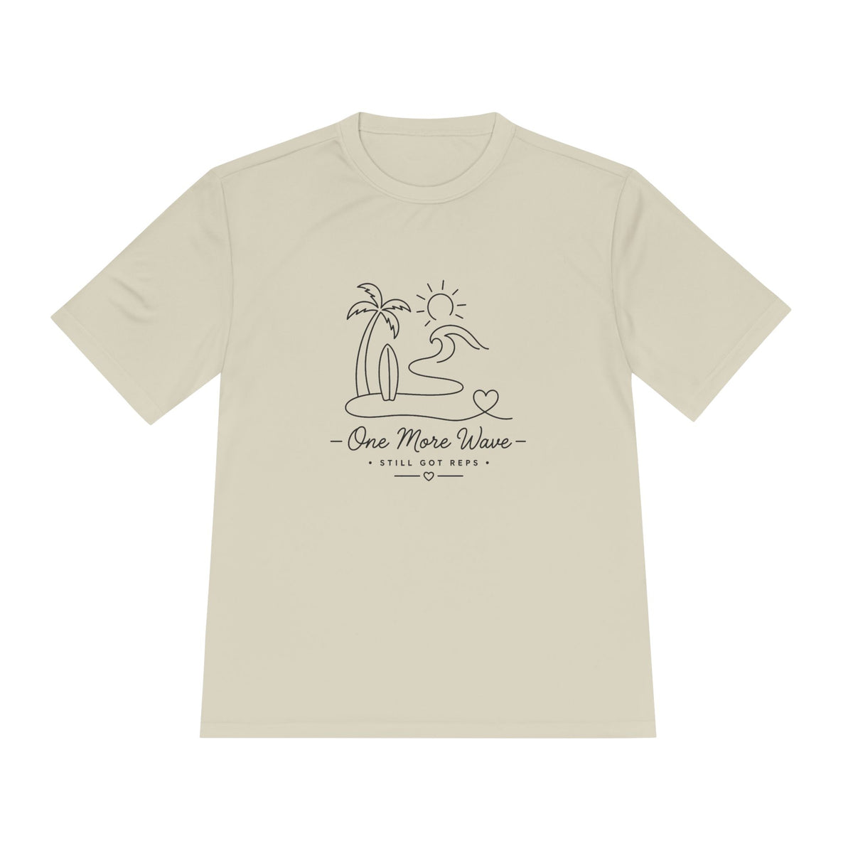 Beach Vibes Line Art Dry Fit T-Shirt