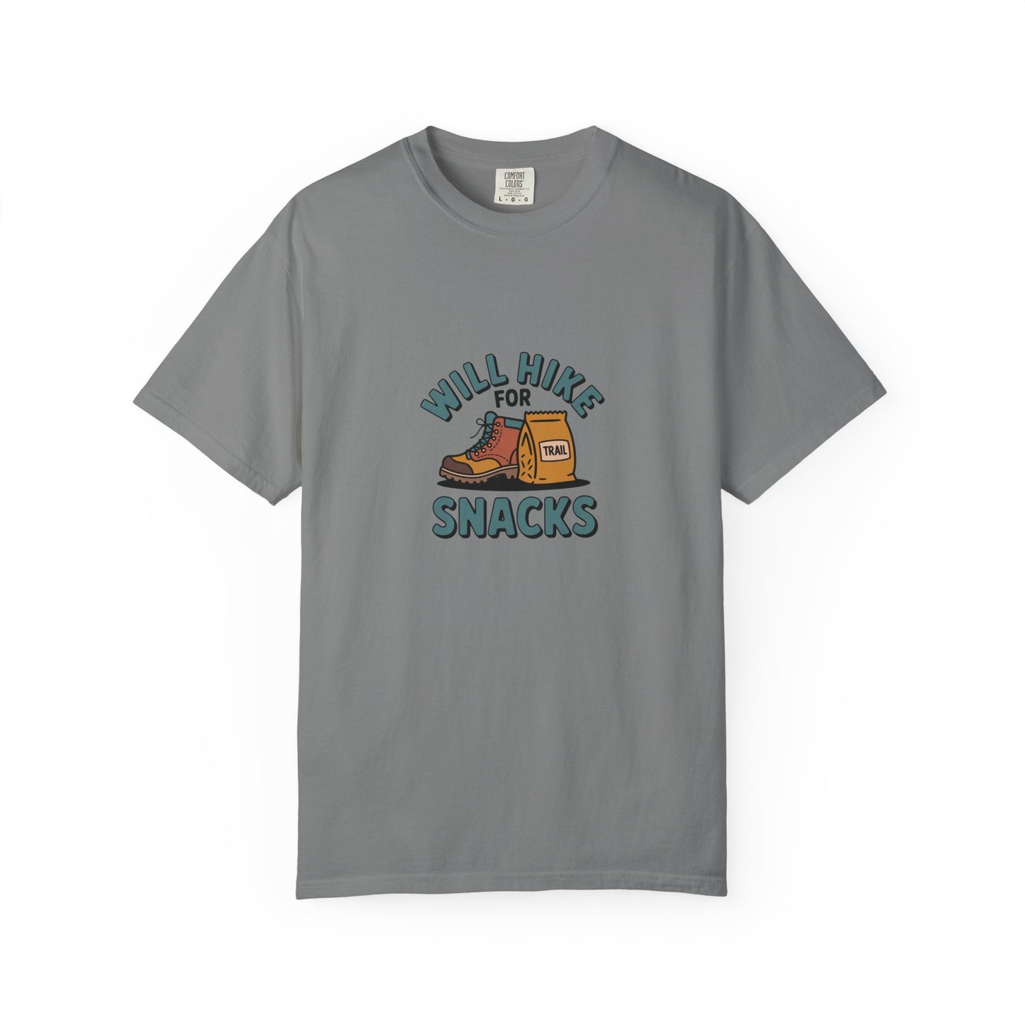 Hiking T‑Shirt — "Will Hike for Snacks" Graphic Tee