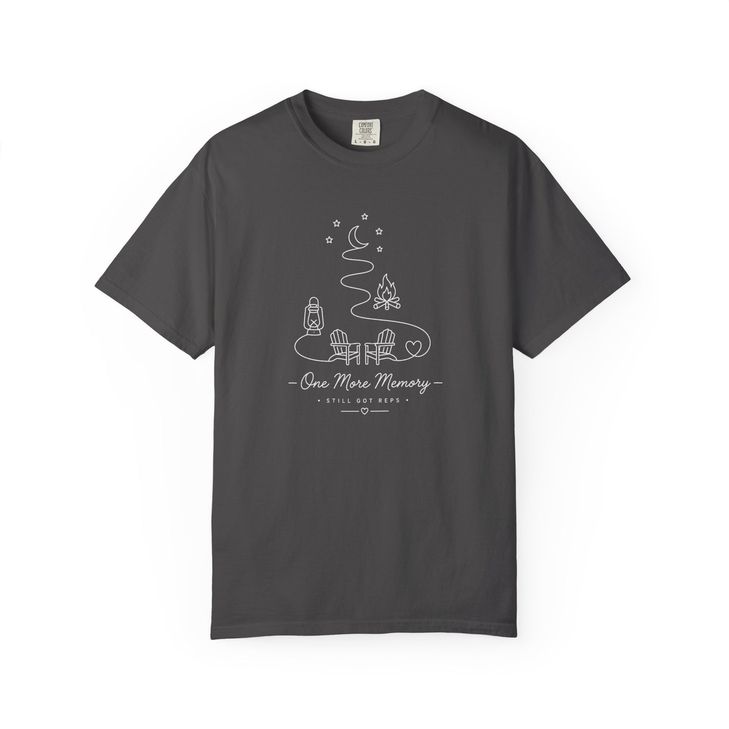 Adventure Series: One More Memory T-Shirt — Minimal Camping Night Illustration