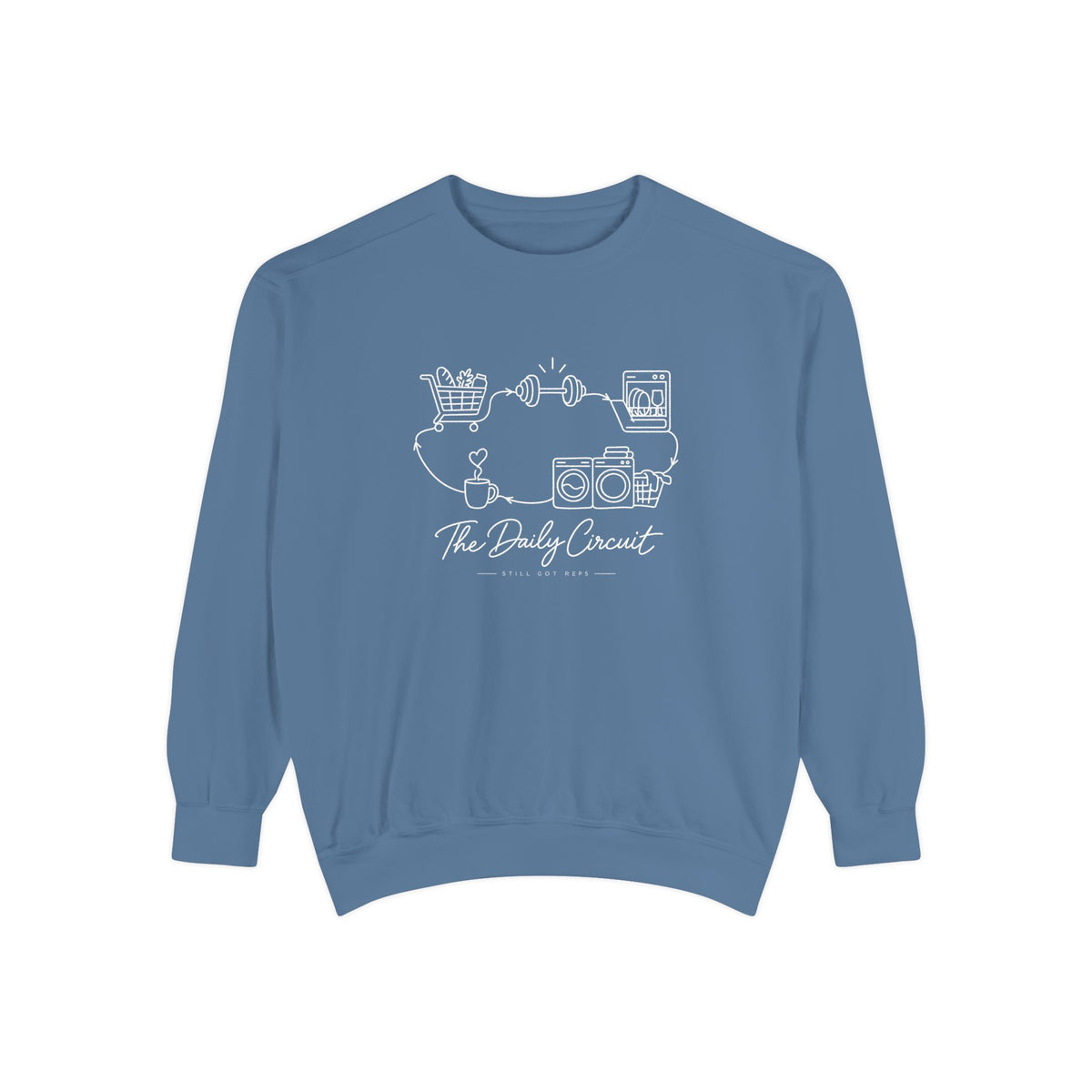 Lifestyle Wellness Pullover | The Daily Circuit Graphic Sweatshirt | Daily Habit Top