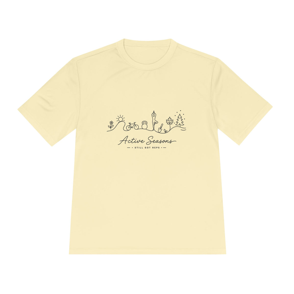 Active Seasons Line Art Dry Fit T-Shirt