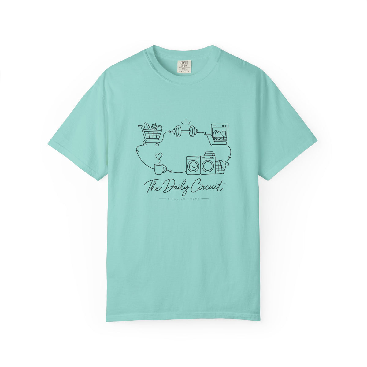 Daily Circuit Household Routine Line Art T-Shirt