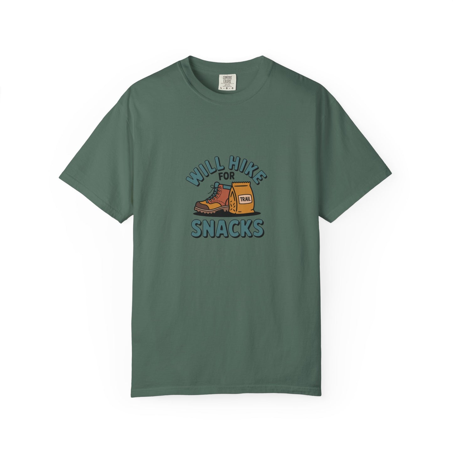 Hiking T‑Shirt — "Will Hike for Snacks" Graphic Tee