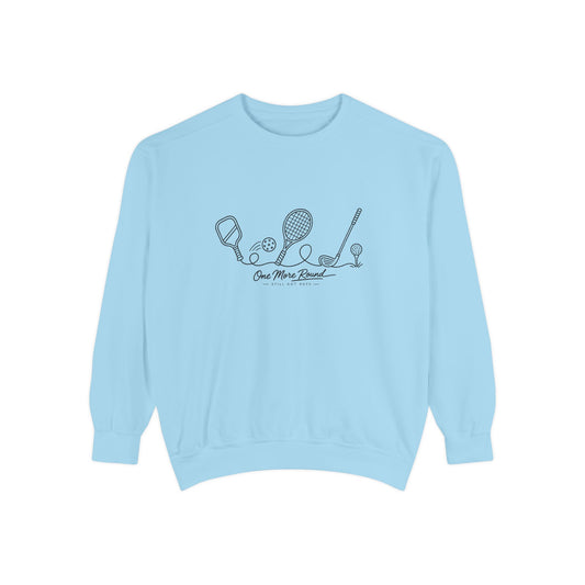 Athletic Longevity Pullover | One More Round Graphic Sweatshirt | Active Aging Top