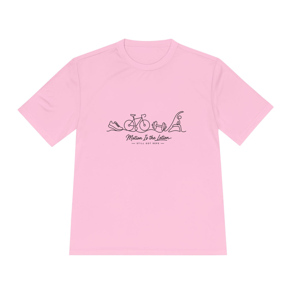 Motion is the Lotion Line Art Dry Fit T-Shirt