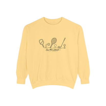 Athletic Longevity Pullover | One More Round Graphic Sweatshirt | Active Aging Top