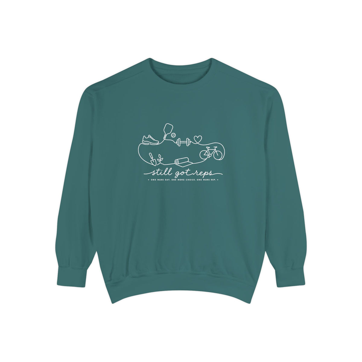 Athletic Longevity Pullover | One More Day One More Choice One More Rep Graphic Sweatshirt | Active Aging Top