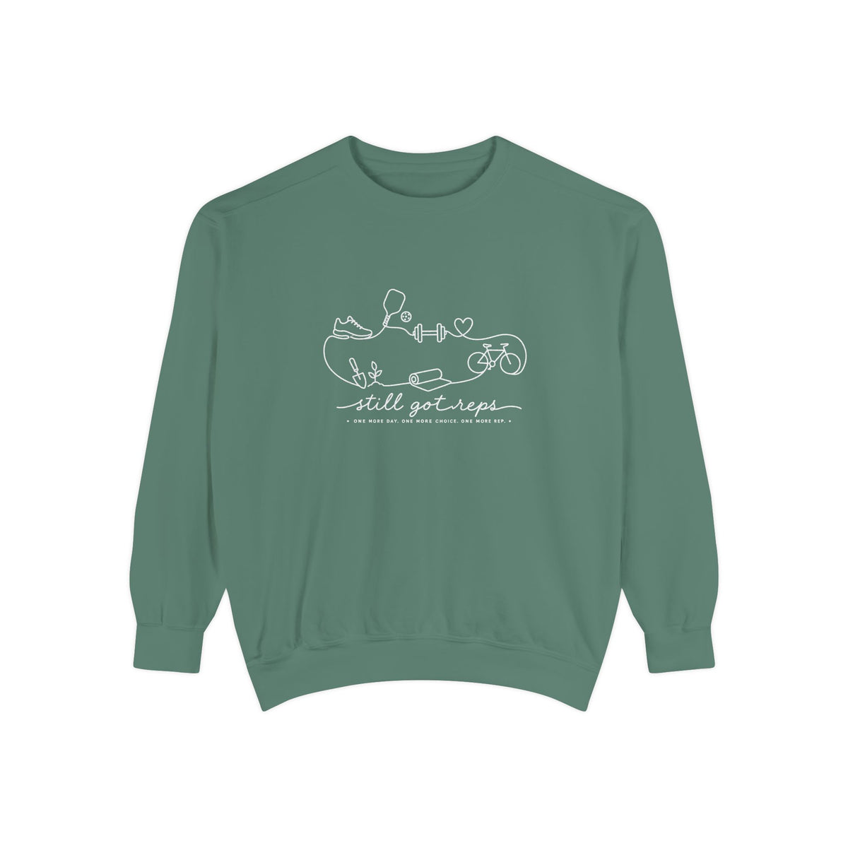 Athletic Longevity Pullover | One More Day One More Choice One More Rep Graphic Sweatshirt | Active Aging Top