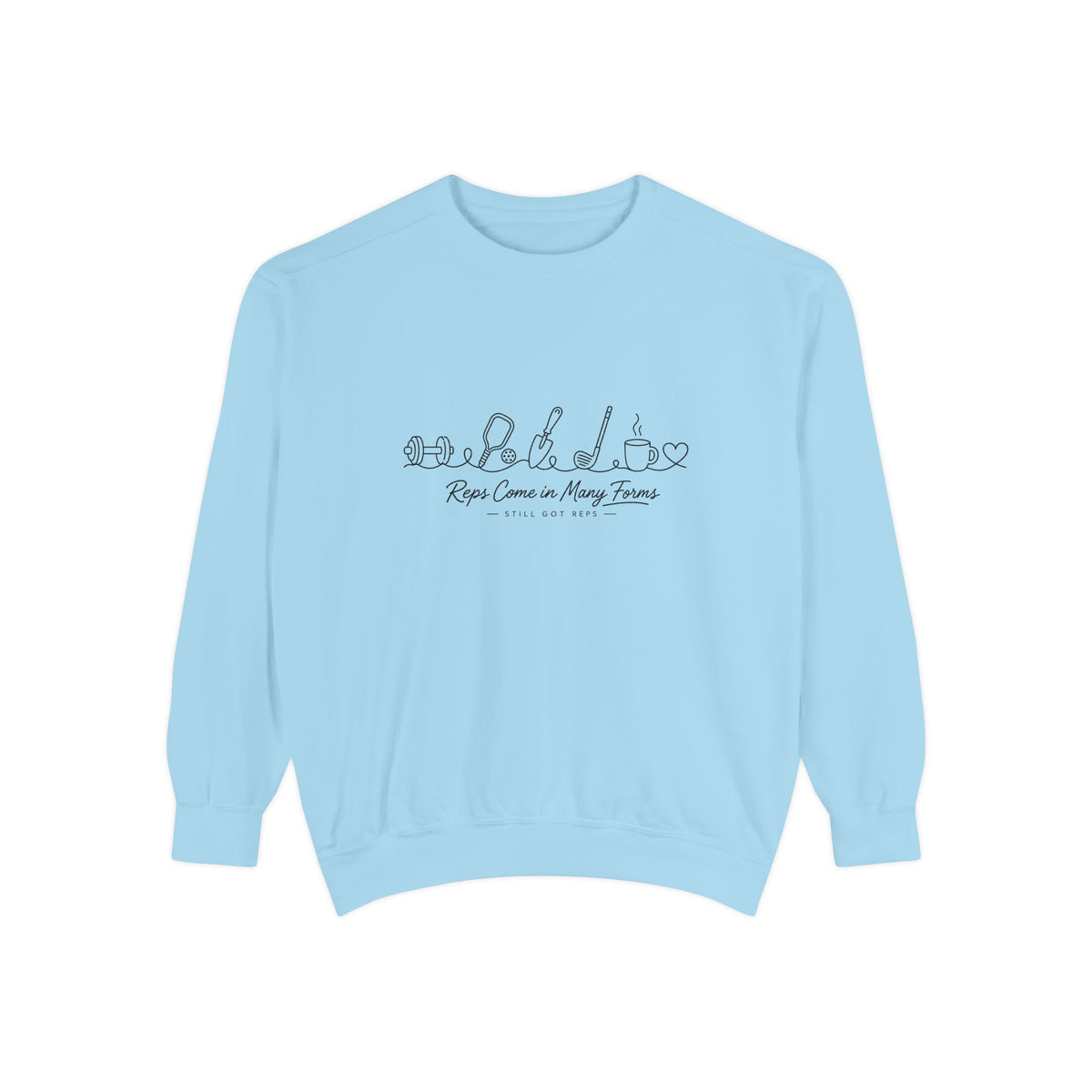 Athletic Longevity Pullover | Reps Come in Many Forms Graphic Sweatshirt | Active Aging Top