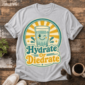 Hydrate or Diedrate T-Shirt — Retro Cute Glass of Water Graphic Tee