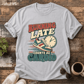 Running Late T-Shirt — Vintage 'Running Late Counts As Cardio' Graphic Tee