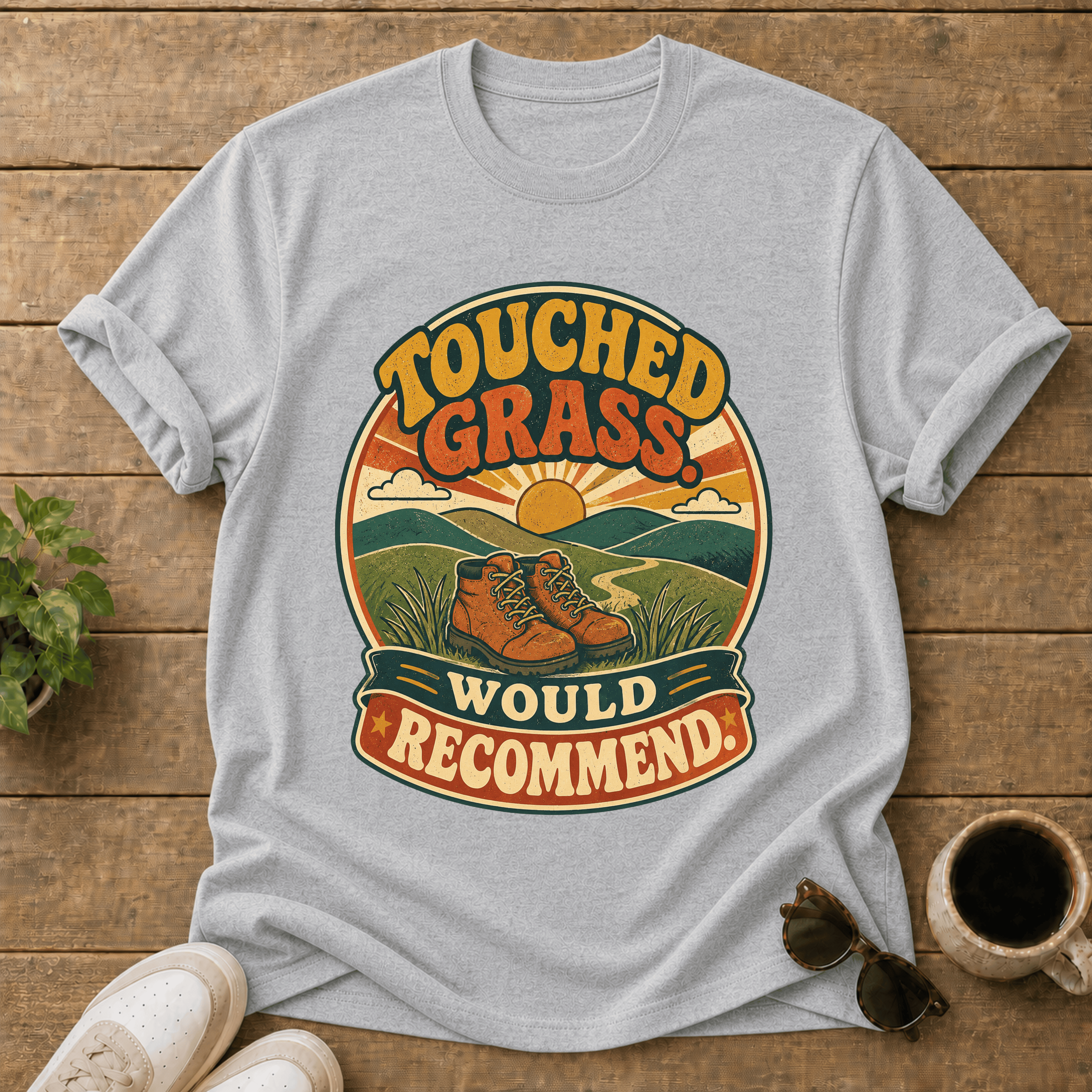 Sunlit Laundry Scene T-Shirt